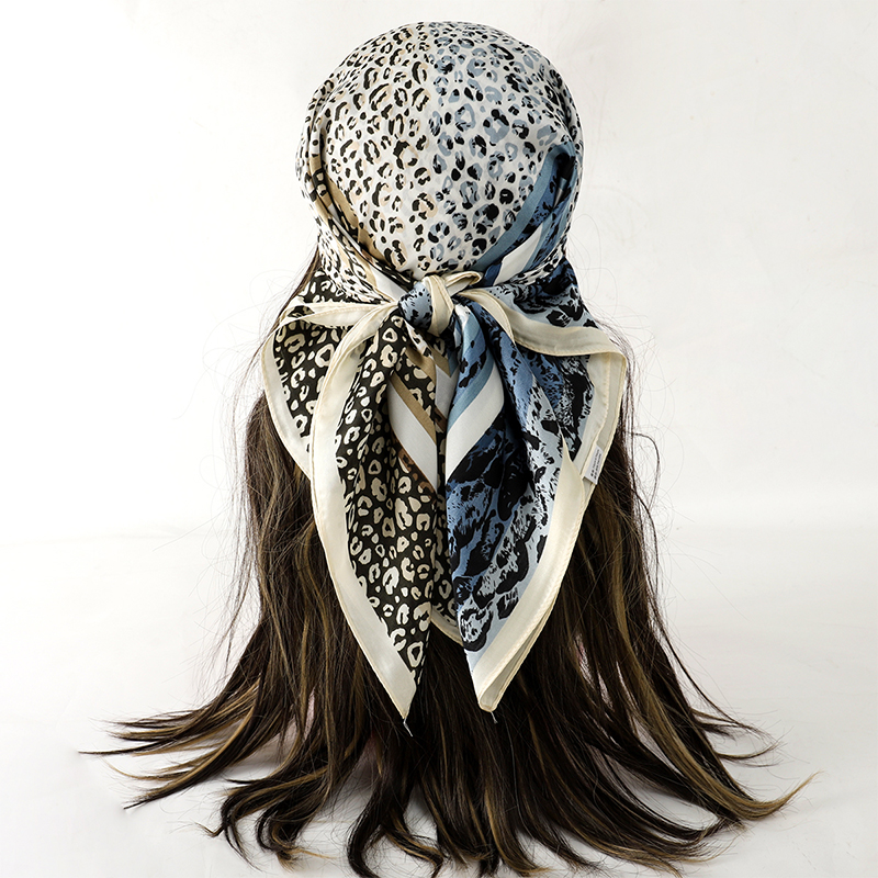 女性用サテンヒジャーブスカーフ,髪用,シルク,ワイド,正方形 - Face Scarf Mask のレビューと価格